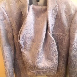 Light purple floral INC suit. Size large